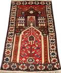 111456 PRAYER RUG MID 20TH C 4 7 X 2 8 12