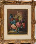 110348 WALLNER OIL ON BOARD FLORAL STILL LIFE