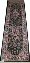 121403 CHINESE WOOL SILK HANDKNOTTED ORIENTAL RUNNER