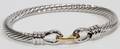 122440 STERLING BANGLE W14KT GOLD BRACELET