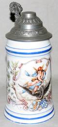 121471 GERMAN PORCELAIN STEIN LITHOPANE BASE