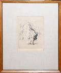 111463 AUGUSTE BROUET ETCHING PEDDLER