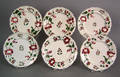 Set of 6 Adams rose plates 19th c