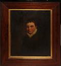 122363 EARLY 19TH C OIL PAINTING ON WOOD PANEL 10