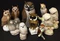 120278 PORCELAIN OWLS TEN H 3  6