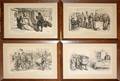 112395 CARICATURE ENGRAVINGS FROM HARPERS WEEKLY