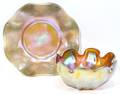 122400 LC TIFFANY FAVRILE GLASS FINGER BOWL SET