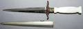 120441 ITALIAN KIDNEY DAGGER 19TH C L 4 12 PLATED