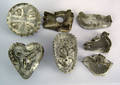 Seven tin cookie cutters ca 1900