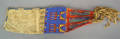 Plains Indian beaded hide tobacco bag late 19th c