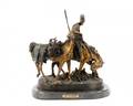 After Lanceray Cossack Plunder Bronze Sculpture