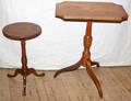 121532 MAHOGANY OCCASIONAL TABLES MID 20TH C TWO