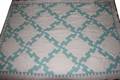 120466 AMERICAN HAND MADE QUILT GEOMETRIC ANTIQUE
