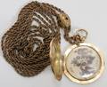 111567 VICTORIAN WOVEN HAIR LOCKET ON CHAIN