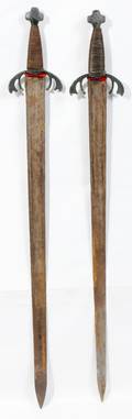 110460 MEDIEVAL STYLE DECORATIVE SWORDS TWO