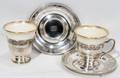 121530 STERLING  LENOX PORCELAIN DEMITASSE CUPS