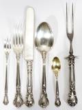 121520 GORHAM CHANTILLY STERLING FLATWARE 29 PCS
