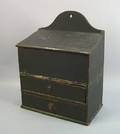 Pennsylvania painted pine hanging box 19th c