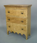 English miniature pine chest of drawers ca 1820