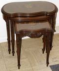 122478 NEST OF THREE TABLES C 1930 H 25 W 27