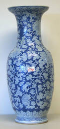Chinese export blue and white jardinere