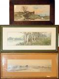 122583 LOUIS K HARLOW CHROMOLITHOGRAPHS SEASCAPE 