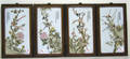 Four Chinese porcelain plaques