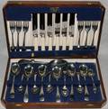 121607 SCOTTISH NICKEL STAINLESS FLATWARE FOR EIGHT