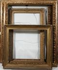 121615 GILT WOOD PAINTING FRAMES FOUR ASSORTED SIZES