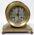 121601 GRAINGERHANNANKAY CO BRASS SHIPS BELL CLOCK