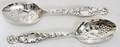 121024 WHITING STERLING BERRY SPOONS HERALDIC