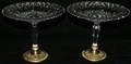 121004 PAIRPOINT CUT GLASS COMPOTES C 1920 PAIR