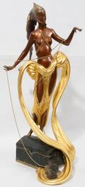 120012 ERTE BRONZE SCULPTURE COURTESAN