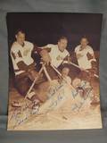 120057 GORDIE HOWE TED LINDSAY AUTOGRAPHED PHOTO