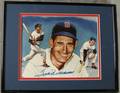 120052 TED WILLIAMS AUTOGRAPHED COLOR PRINT 8 X 10