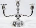 111061 MEXICAN STERLING THREELIGHT CANDELABRUM