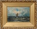 102050 ROBERT HOPKIN OIL ON BOARD SAILING SHIPS