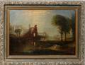 102045 OIL ON CANVAS CLASSICAL LANDSCAPE