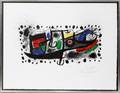 122040 JOAN MIRO COLOR LITHOGRAPH 1970 9 X 18