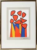 122045 ALEXANDER CALDER COLOR LITHOGRAPH 12 12 X 9