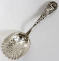 121025 ART NOUVEAU STERLING PIERCED SPOON C 1900