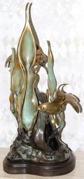 120029 N BOYLES BRONZE SCULPTURE 1995 26 X 10