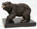 120028 BRONZE SCULPTURE H 10 W 8 L 15 BLACK BEAR