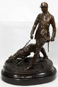 120026 AFTER PJ MENE BRONZE SCULPTURE H 18 X W 14