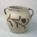 Pennsylvania stoneware two handled crock 19th c