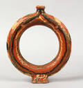 Montgomery or Bucks County redware ring vase