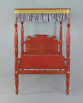 Pennsylvania Sheraton painted tall post bed ca 1830