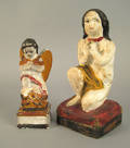 Two chalk figures 19th c