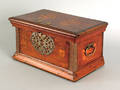 Irish mahogany lock box late 18th c