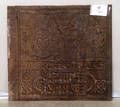 Pennsylvania cast iron stove plate by Carlisle Furnace